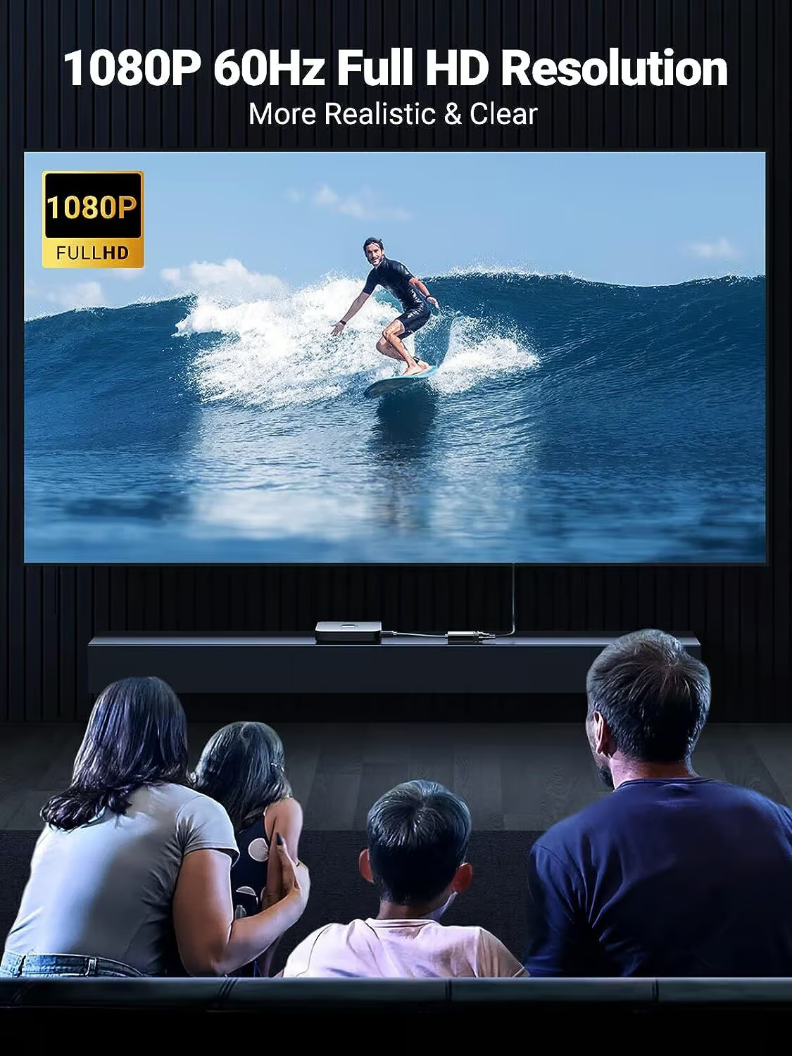UGREEN CM611 videoadapter (90813), HDMI - VGA, 1080P, svart