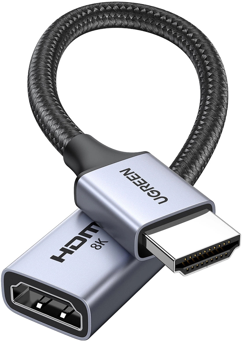 Videoadapter UGREEN HD165, HDMI - HDMI, 8K, Grå