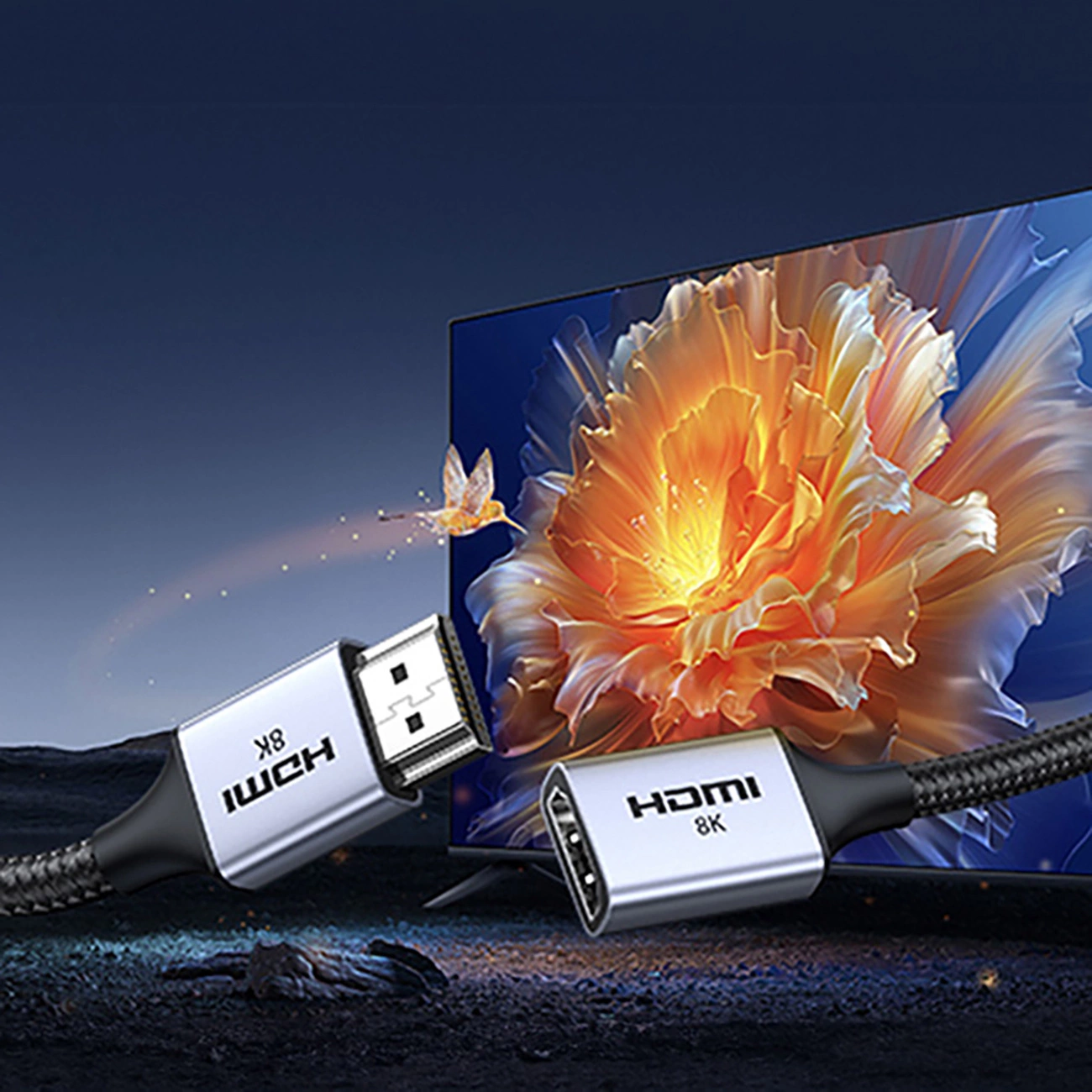 Videoadapter UGREEN HD165, HDMI - HDMI, 8K, Grå