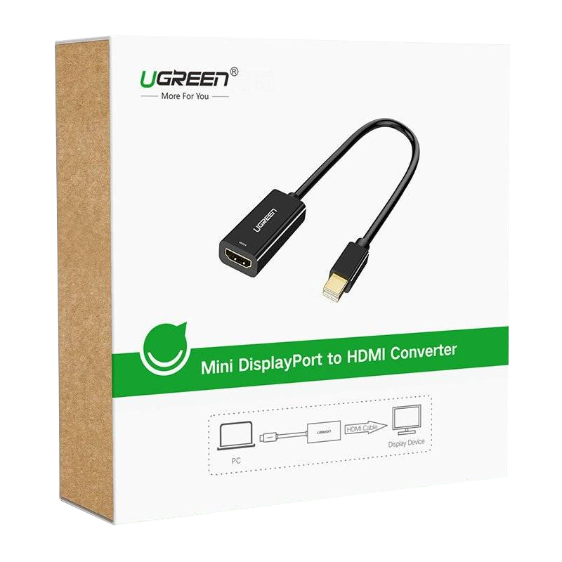 Videoadapter UGREEN MD112, MiniDisplayPort - HDMI, Svart