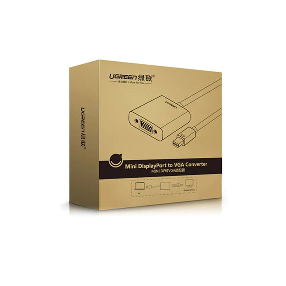 UGREEN Videoadapter, MiniDisplayPort - VGA, 1080P, Svart