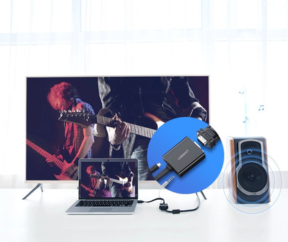 UGREEN MM103 Videoadapter (40248), HDMI - VGA, 1080P, Svart