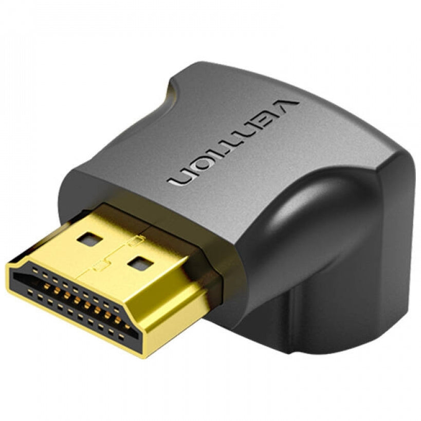 Vention vinklet videoadapter, HDMI - HDMI, 4K, svart AINB0