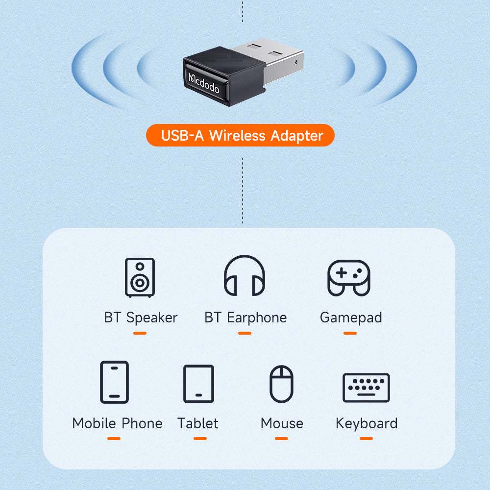 Trådløs adapter McDodo OT-1580, Svart