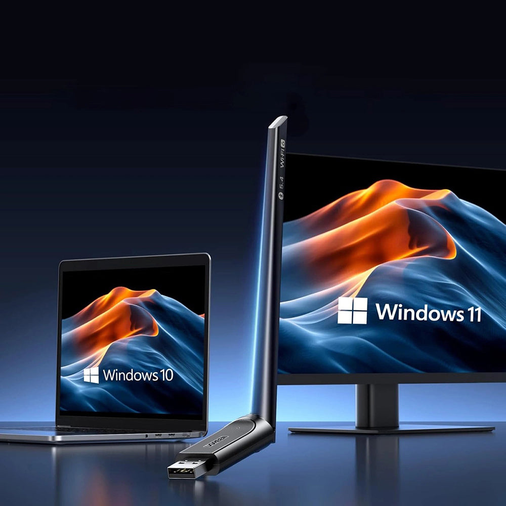 Trådløs adapter UGREEN AX900 (75109), Dual Band, Wi-Fi 6, 600Mbps, Svart