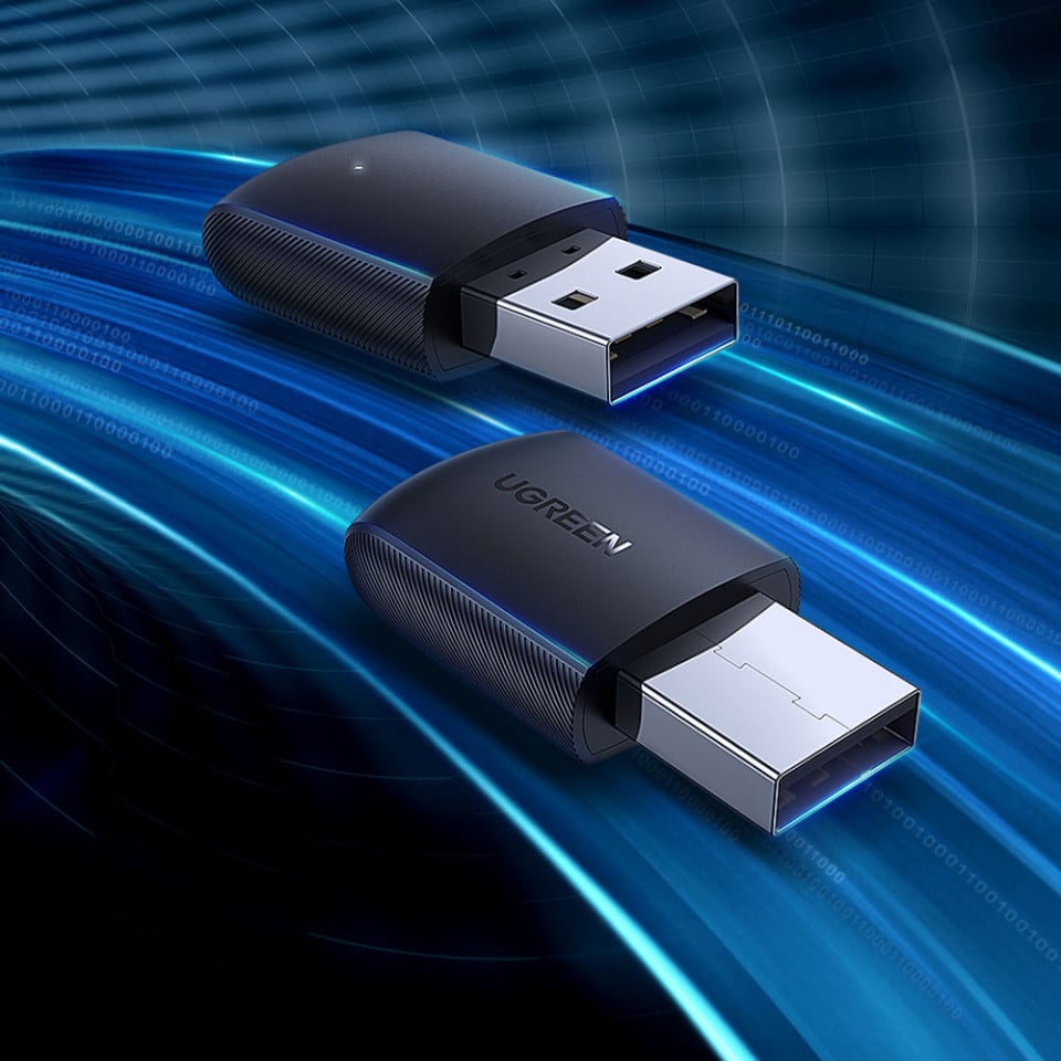 UGREEN CM448 trådløs adapter, Dual Band, Svart