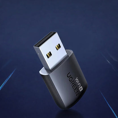 Trådløs adapter UGREEN CM762 (35264), Dual Band, Wi-Fi 6, 600Mbps, Svart