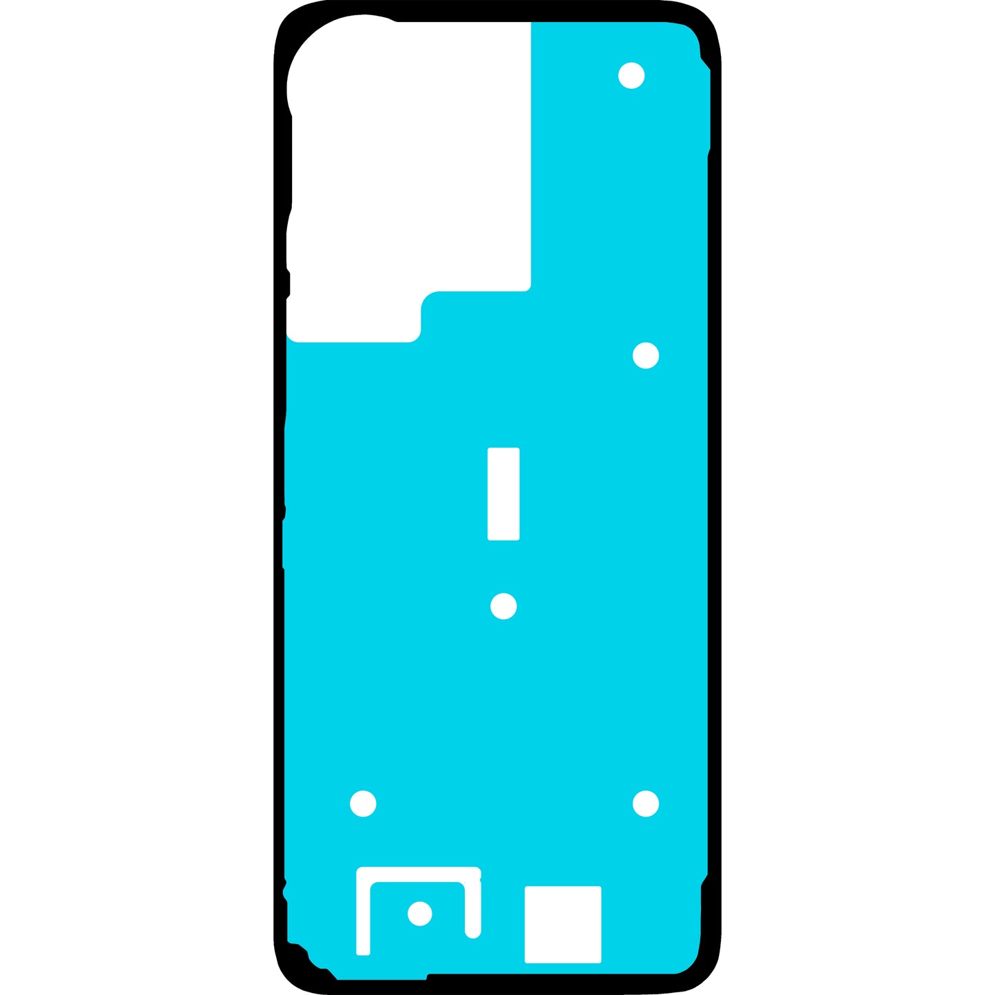 Selvklebende batterideksel Honor X6b 