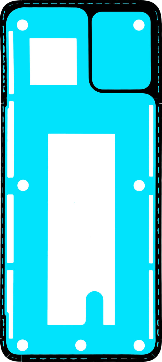 Lim Motorola Moto E13 batterideksel, Service Pack 5D78C23203
