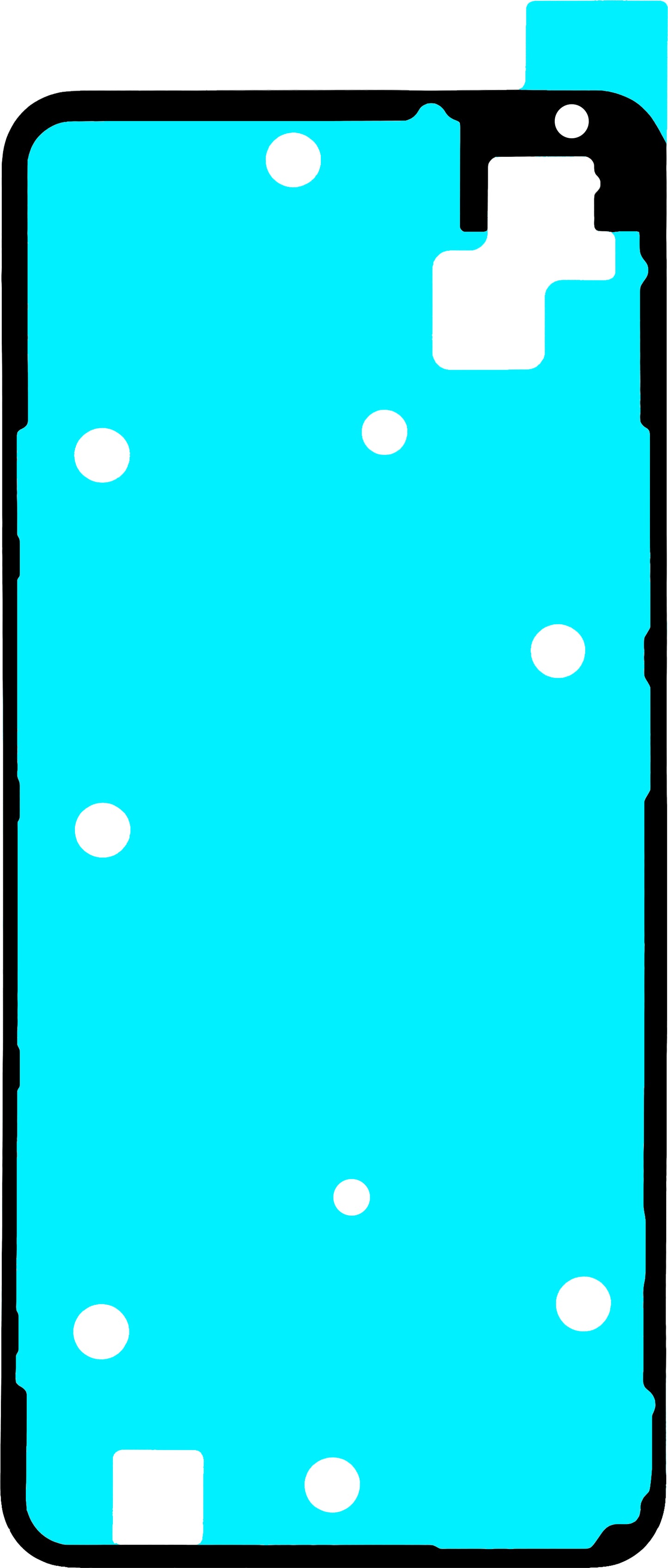 Lim for batterideksel Realme Note 70T, Service Pack 612717000818