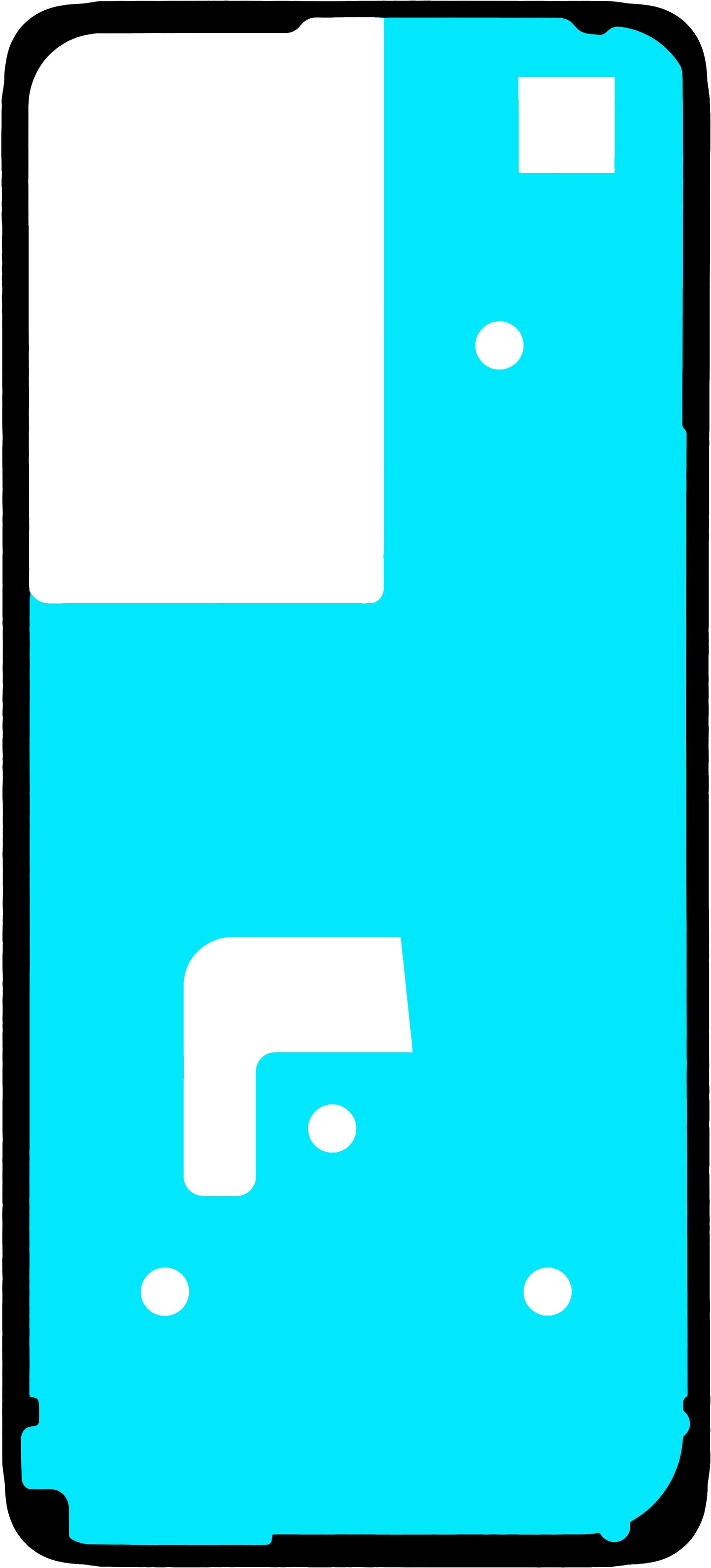 Lim til batterideksel Realme C75 5G, Service Pack 612714001225