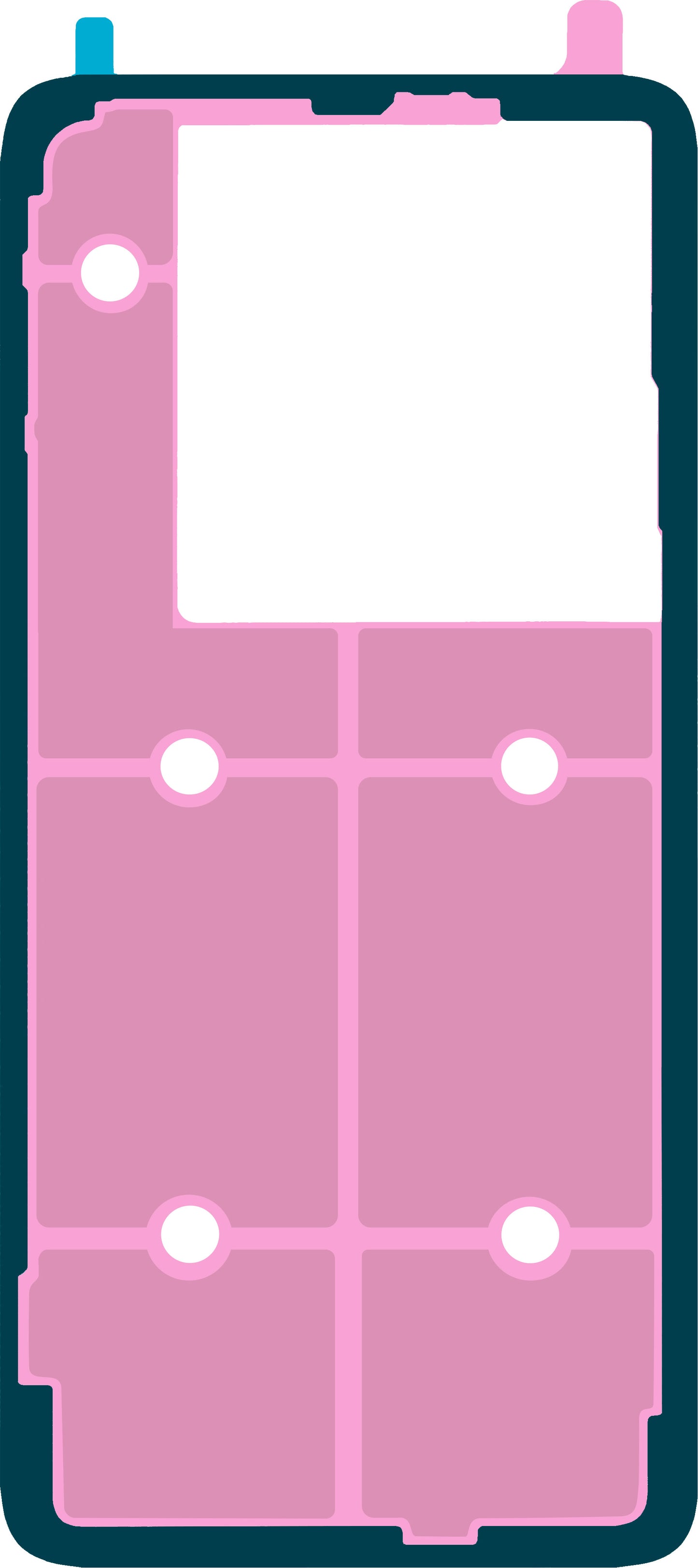 Lim for batterideksel Realme GT 7 Pro, Service Pack 612717000435