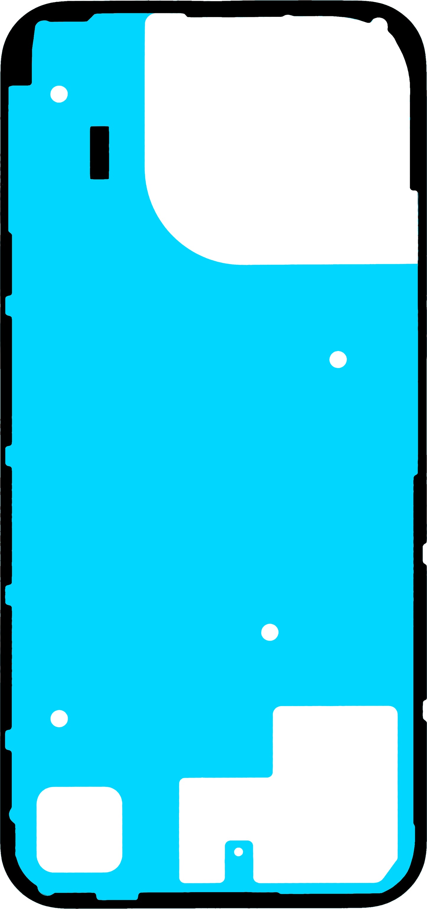 Lim for batterideksel Realme 16 Pro, Service Pack 612717000999