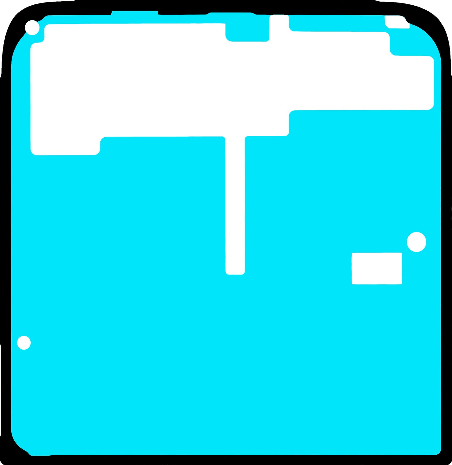 Lim for Motorola Razr 60 / Razr 50-skjerm, Under Ytre, Servicepakke SD78E13584