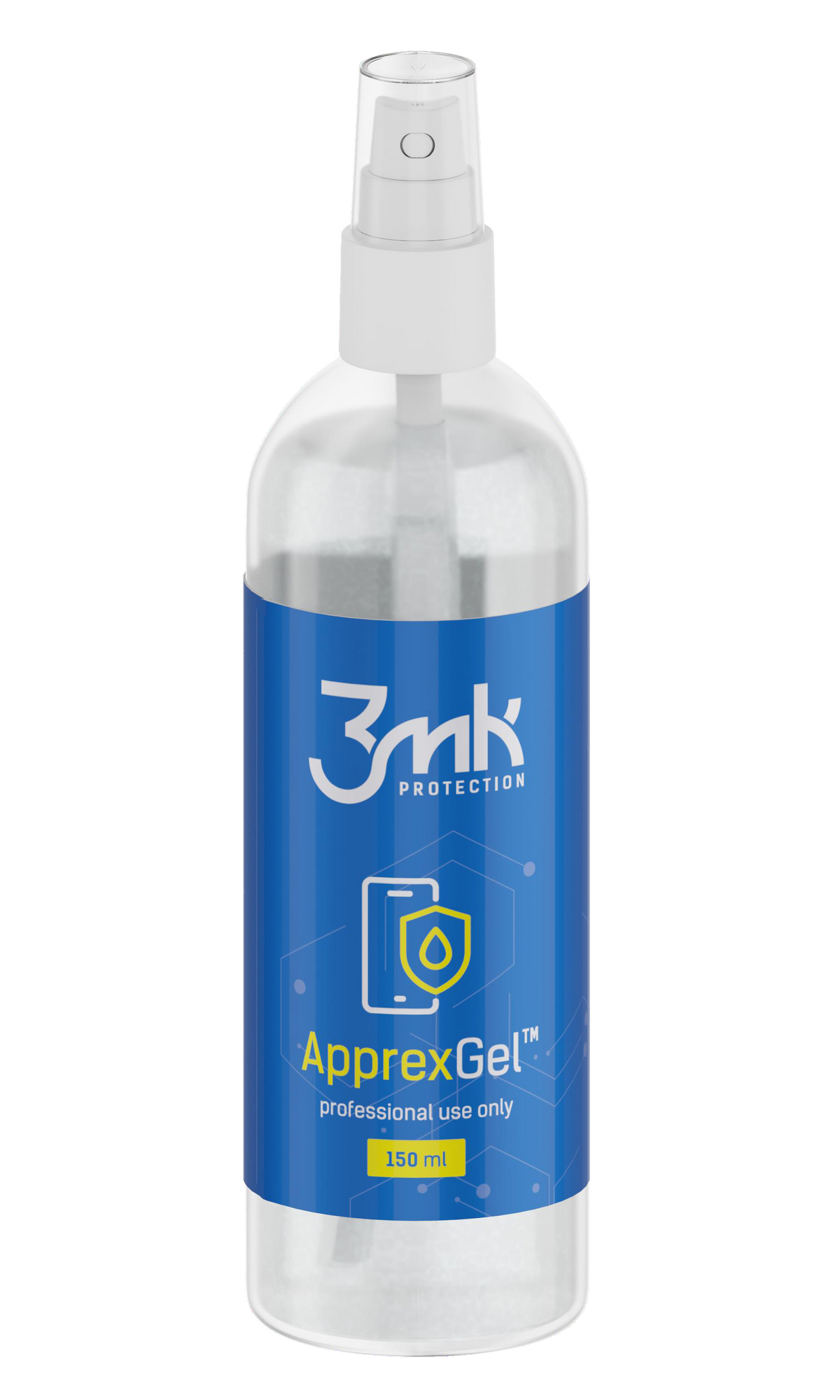 3MK ApprexGel-gel for påføring av beskyttelsesfilm i plast/silikon, 150 ml