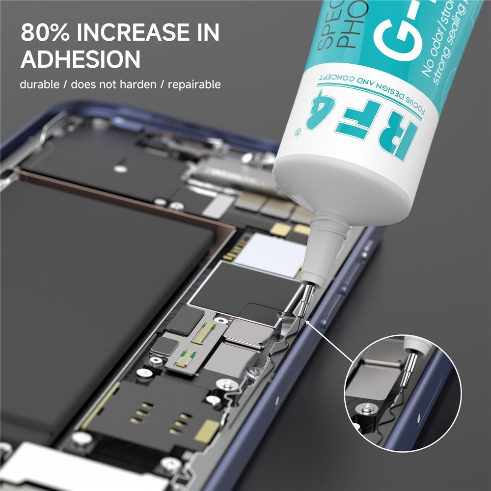 Flytende lim RF4 G-Phone, 60ml, svart