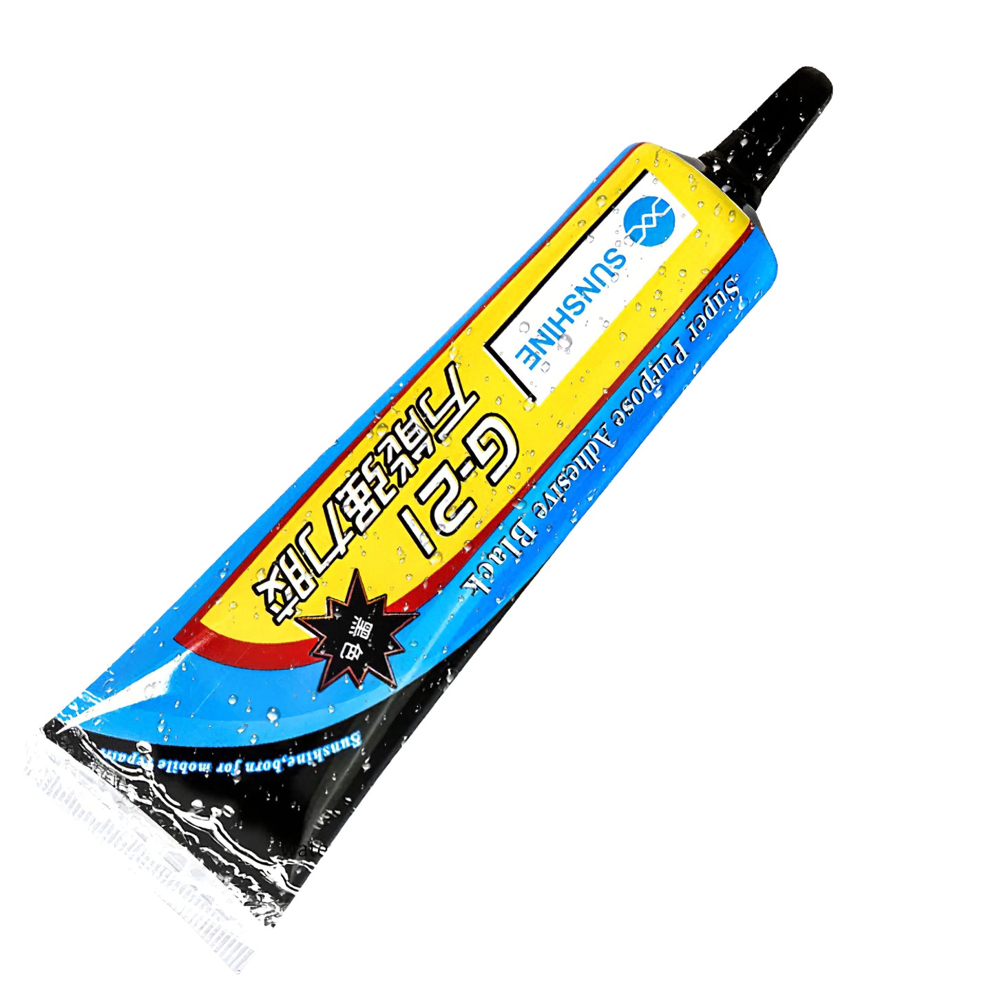 Sunshine G-21 flytende lim, 50 ml, svart