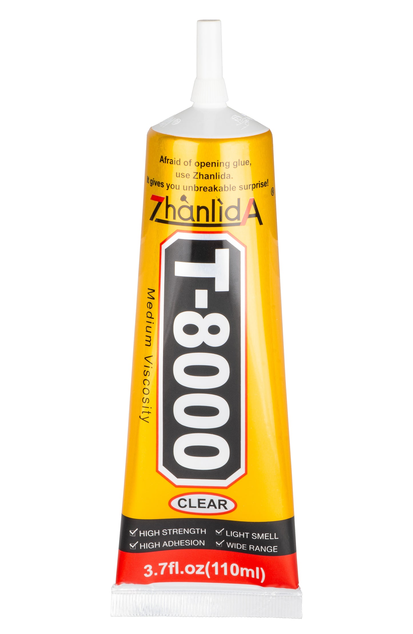 Zhanlida T-8000 flytende lim, 110 ml, transparent