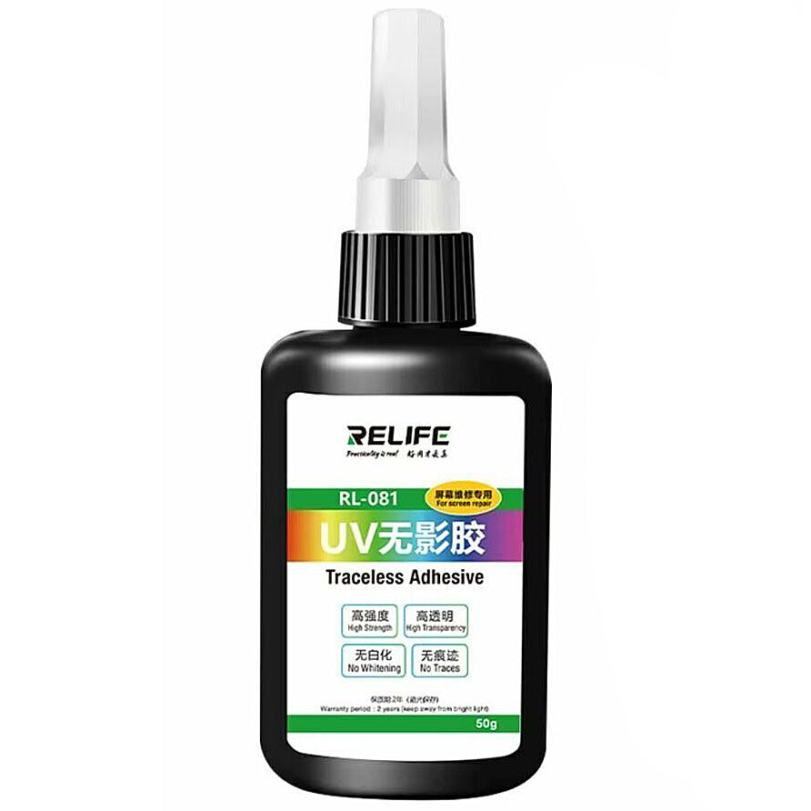 UV Flytende Lim Relife RL-081 for UV Beskyttelsesfilm til Glass, 50ml