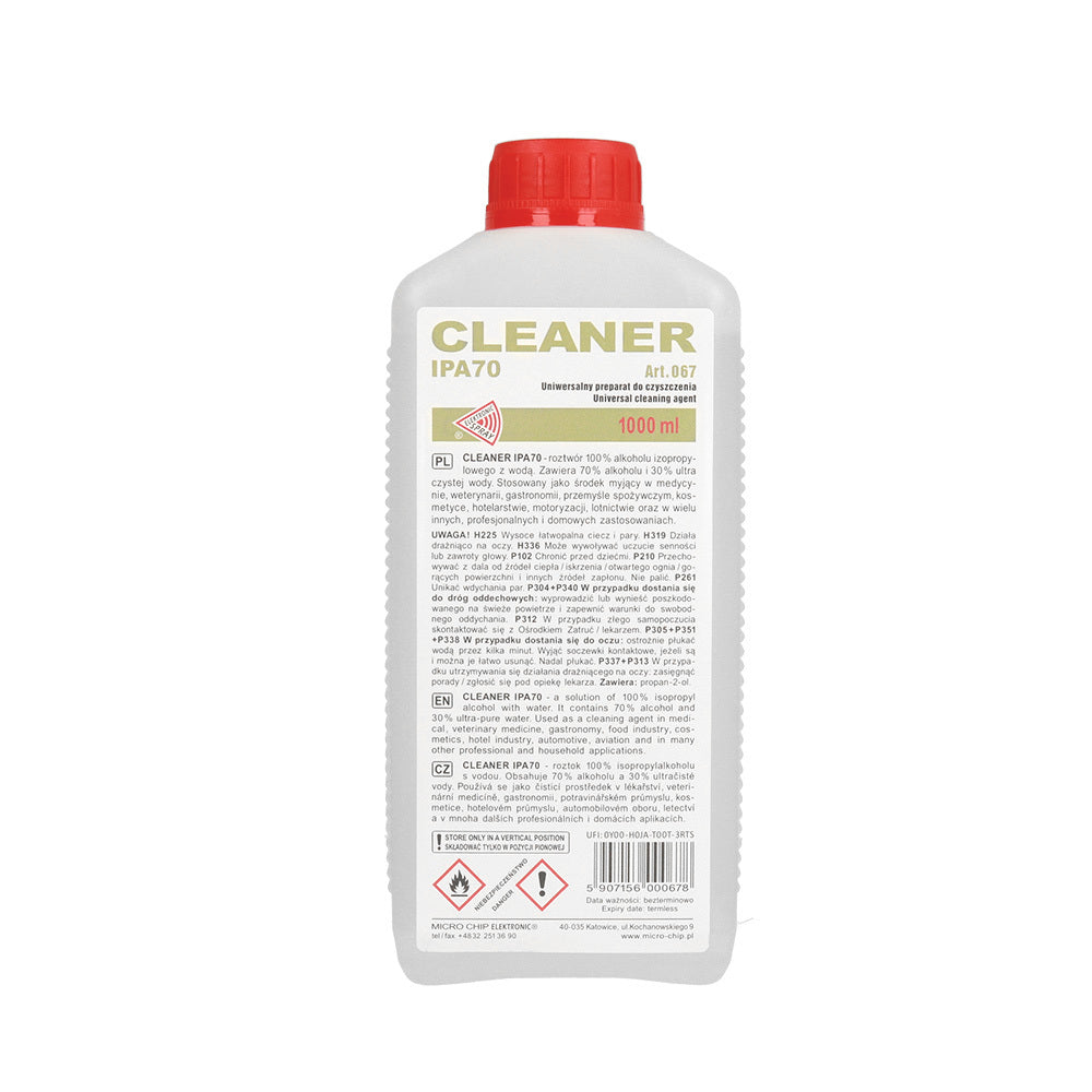 Isopropylalkohol Elektronisk Spray IPA70, 1l ART.067