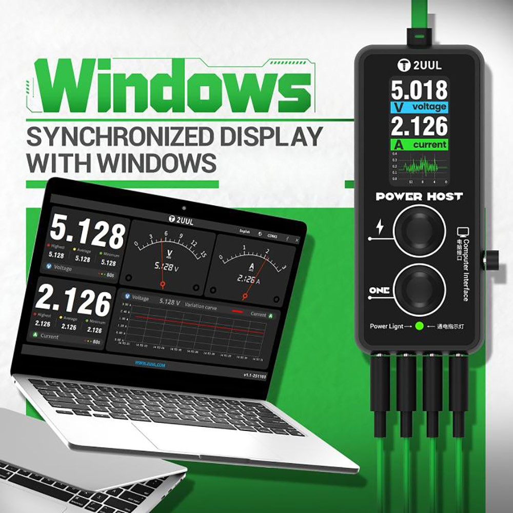 Strømforsyning for kretskort 2UUL PW15 Display