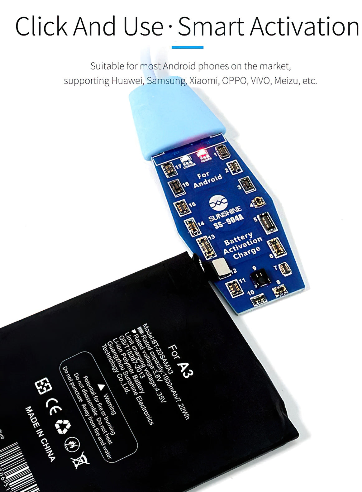 Sunshine SS-904A strømforsyning for Android-serien