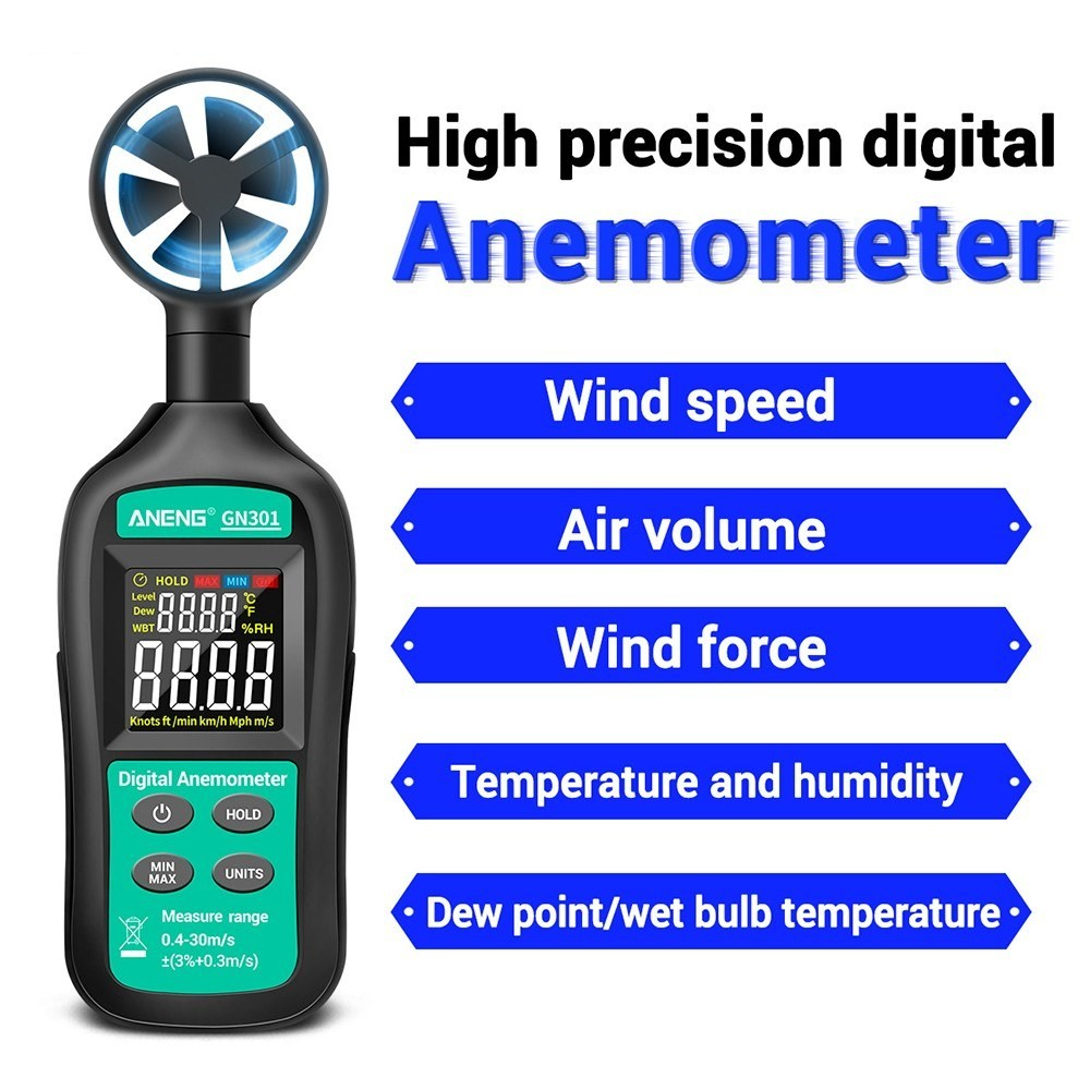 Digital anemometer ANENG GN301