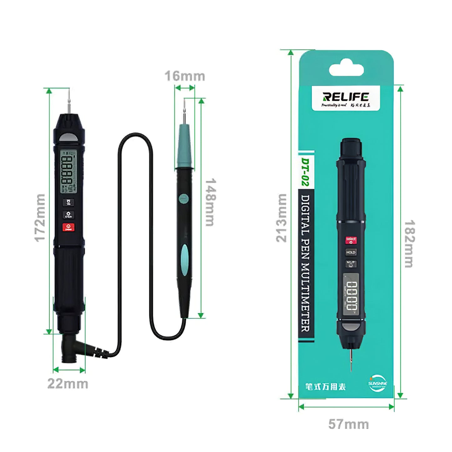 Digital måleinstrument Relife DT-02