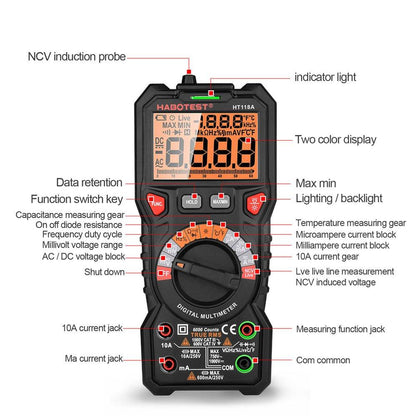 Digitalt måleinstrument Habotest HT118A
