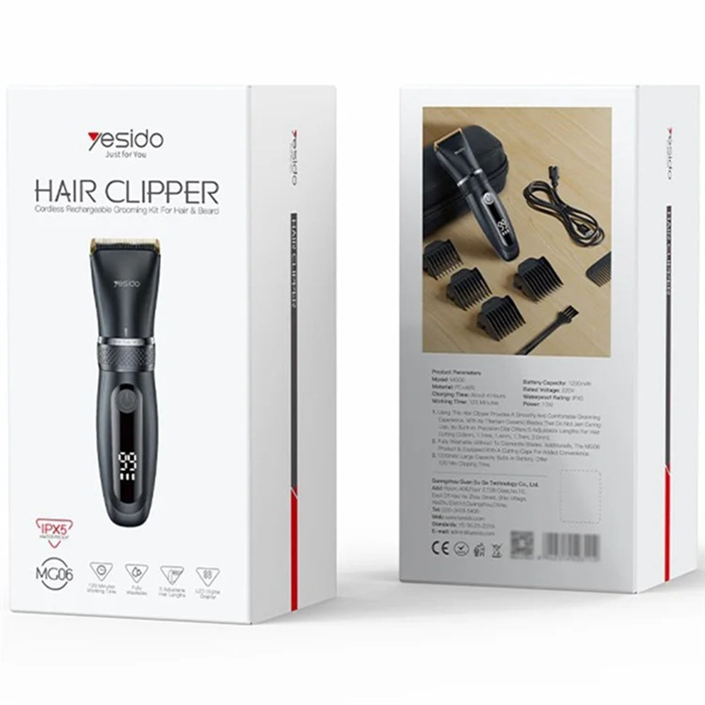Hårklipper Yesido MG06, Svart