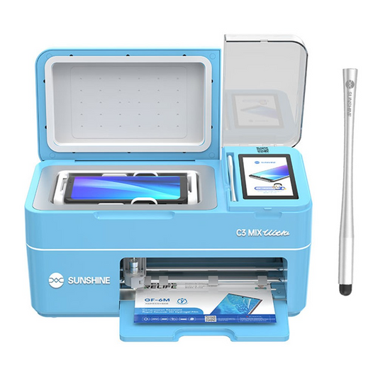 UV-vakuumlamineringsapparat Sunshine C3 Mix Ultra for påføring av UV-beskyttelsesfilmer / hydrogel, 2i1