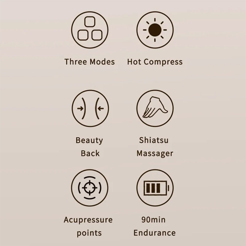 Nakke Massasjeapparat Yesido MG16, Beige