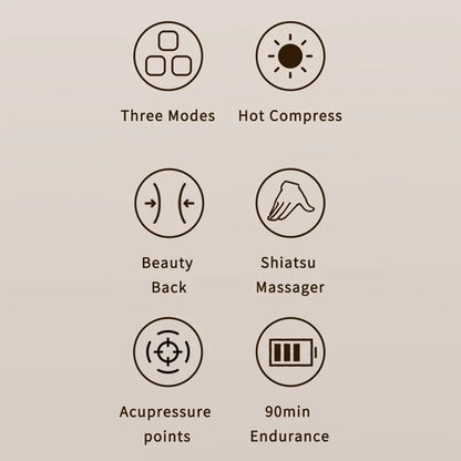 Nakke Massasjeapparat Yesido MG16, Beige