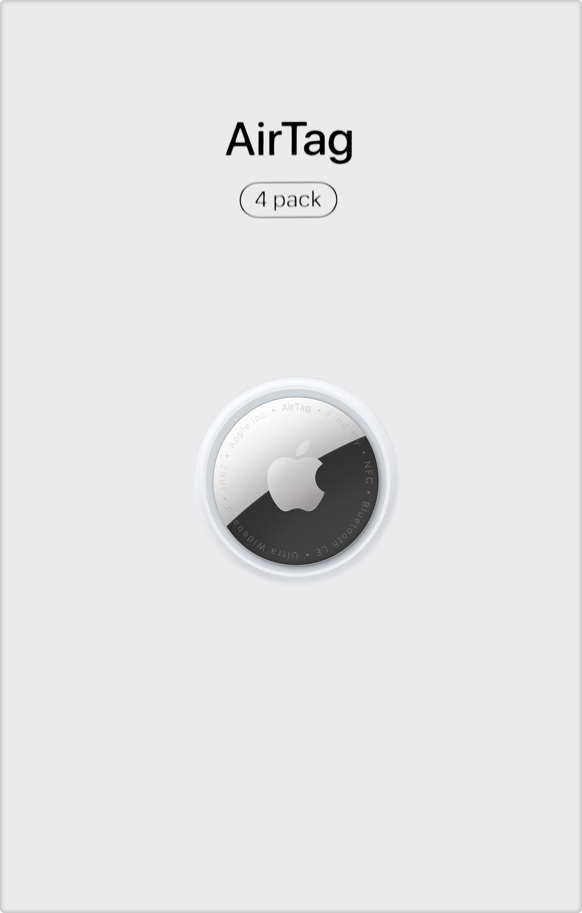 Apple AirTag, sett med 4 stykker, hvit MX542AM/A