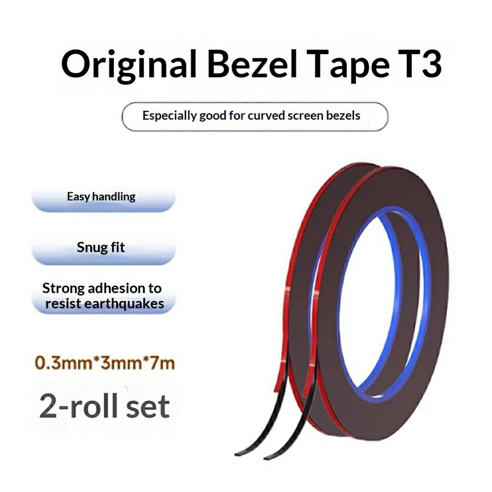 Mechanic dobbeltsidig tape, 0,3 mm, sett med 2 stk, svart