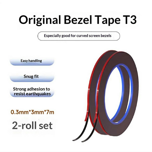 Mechanic dobbeltsidig tape, 0,3 mm, sett med 2 stk, svart