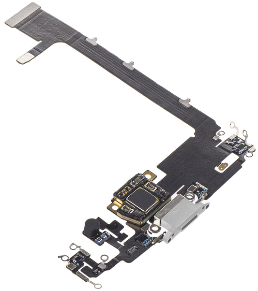 Bånd med lade-/datakontakt - mikrofon Apple iPhone 11 Pro Max, sølv