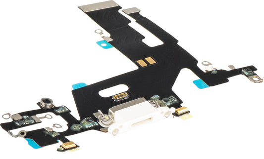 Ladekontaktbånd - Mikrofon Apple iPhone 11, Hvit