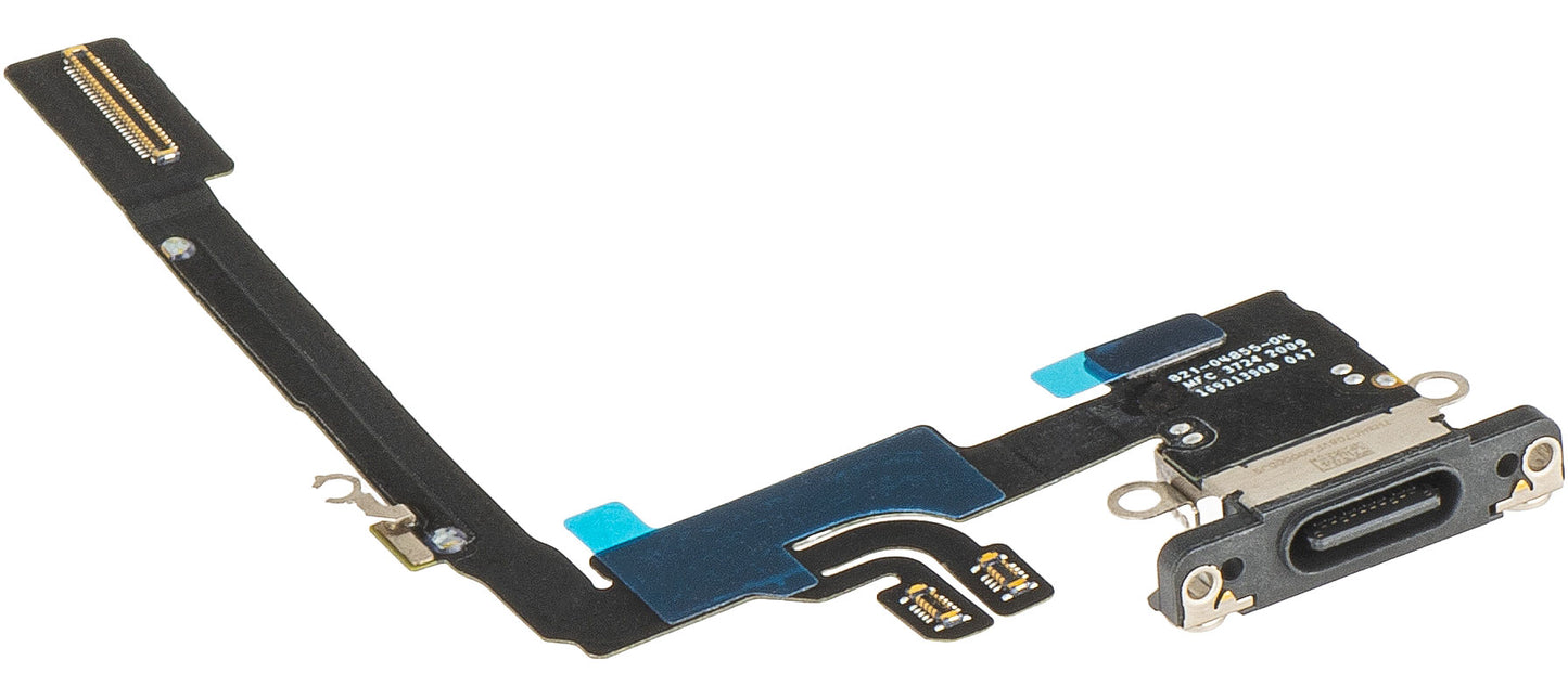 Ladekabel med kontakt for Apple iPhone 16 Pro, svart