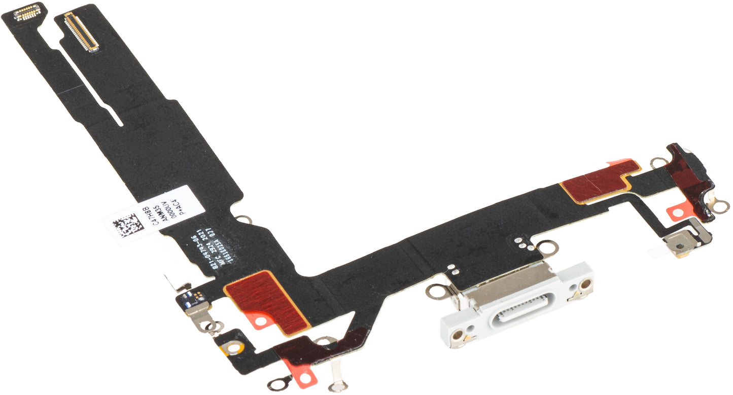 Ladekontaktbånd - Mikrofon Apple iPhone 16, Grå