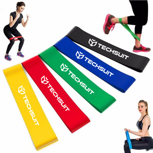Fitnessstrikk Techsuit TS-01, sett med 5 stk, flerfarget