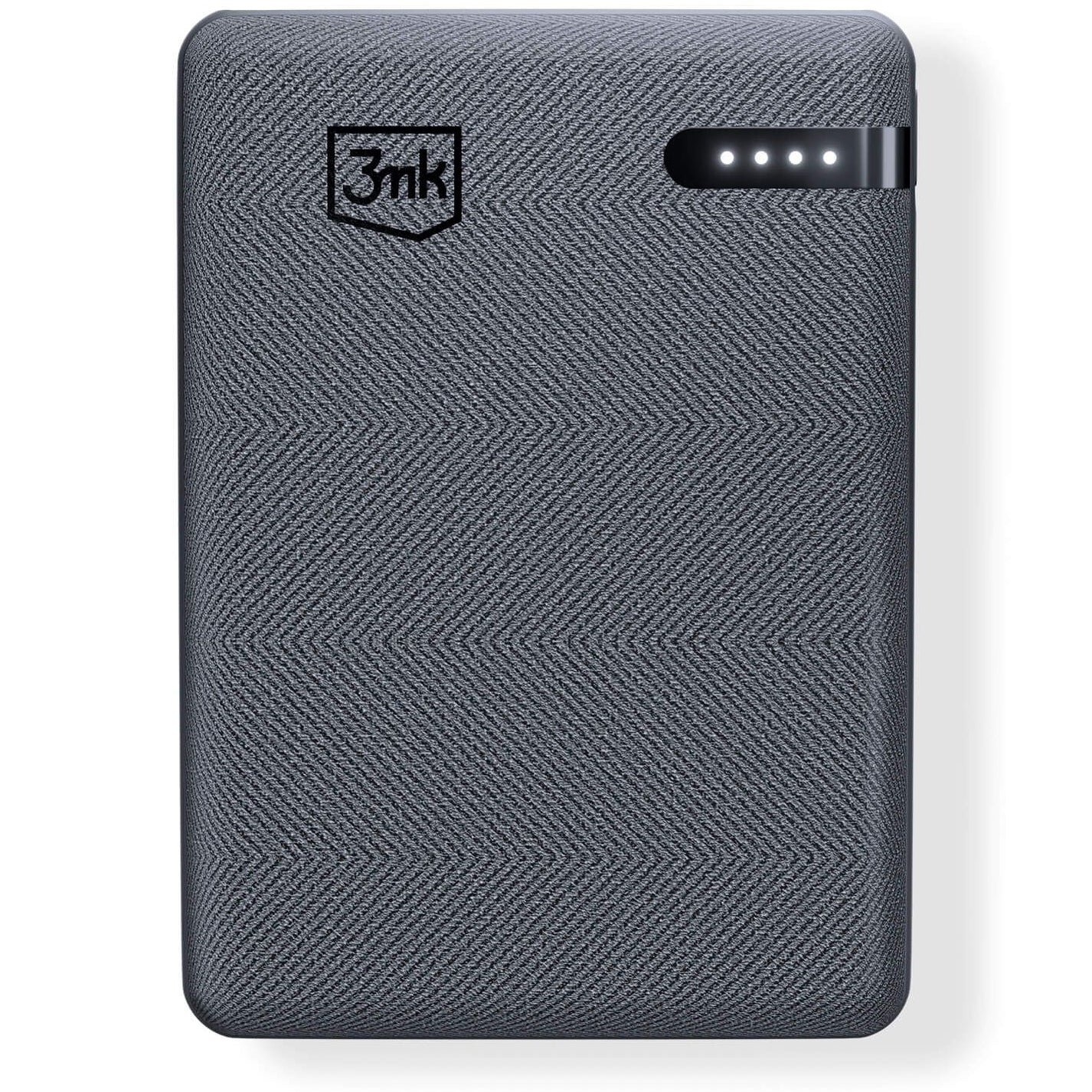 Ekstern Batteri 3MK Pocket, 5000mAh, 12W, 1 x USB-C, Grå