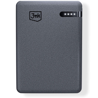Ekstern Batteri 3MK Pocket, 5000mAh, 12W, 1 x USB-C, Grå