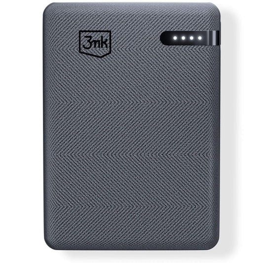 Ekstern Batteri 3MK Pocket, 5000mAh, 12W, 1 x USB-C, Grå