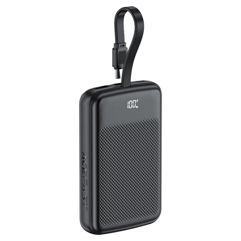 Ekstern batteri Acefast M13, 10000mAh, 22.5W, QC + PD, 1 x USB-A - 2 x USB-C, Svart