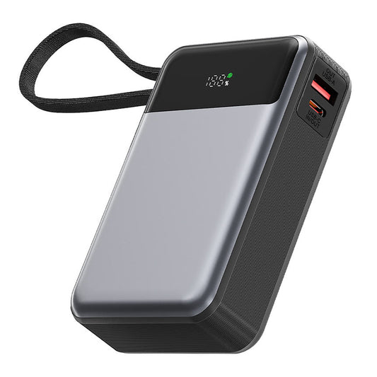 Ekstern batteri Acefast M21, 20000mAh, 65W, QC + PD, 1 x USB-A - 2 x USB-C, Svart