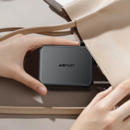 Ekstern batteri Acefast M28, 10000mAh, 22.5W, QC + PD, 1 x USB-A - 2 x USB-C, Svart