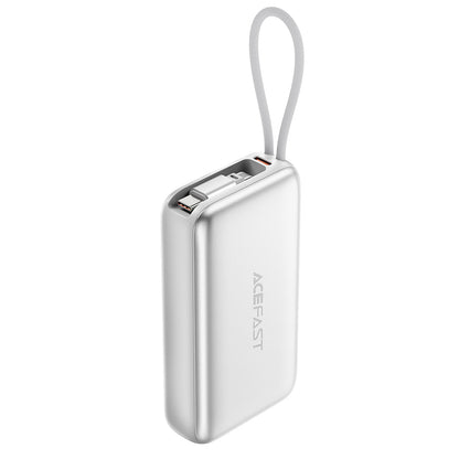 Ekstern batteri Acefast M32, 10000mAh, 35W, PD, 2 x USB-C, Sølv