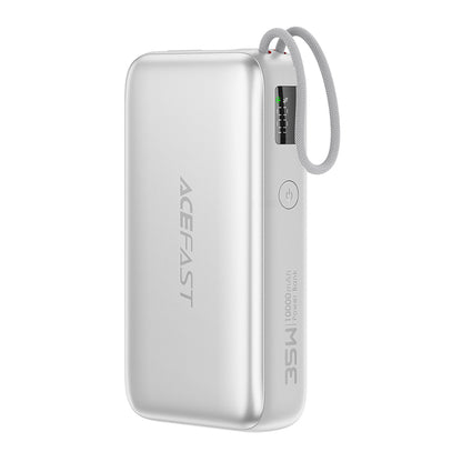 Ekstern batteri Acefast M32, 10000mAh, 35W, PD, 2 x USB-C, Sølv