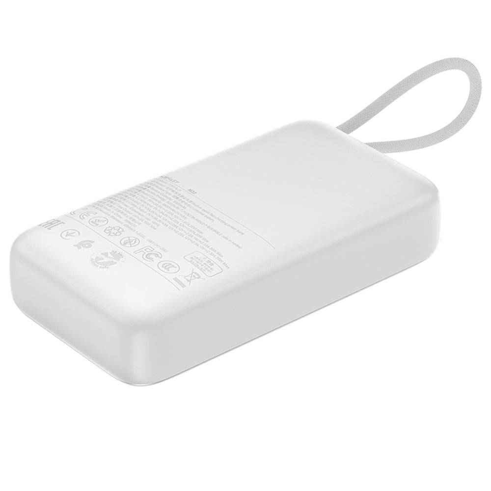 Ekstern batteri Acefast M32, 10000mAh, 35W, PD, 2 x USB-C, Sølv